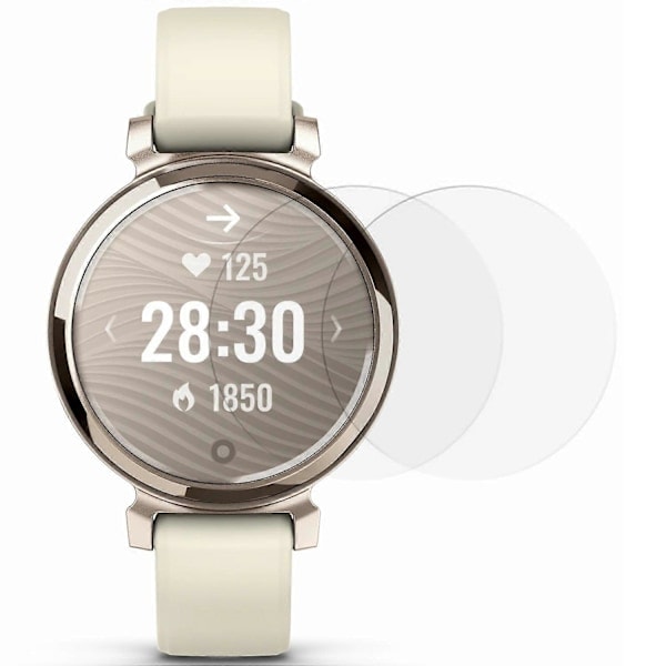 2 st Skärmskydd för Garmin Lily 2 Active Härdat Glas 2.5D HD Klockskärmsfilm