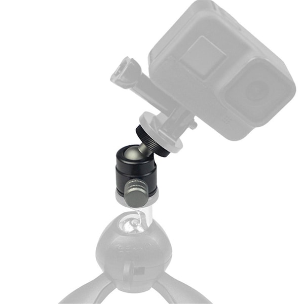 XJ-1/4 Mini-pallopääruuvi 360 astetta Mini-pallopääjalustan pää, sopii DSLR- ja toimintakameroille