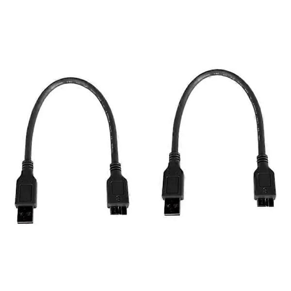 -B Datakabel, USB 3.0 Type A Hann til -B Kabel Egnet for Telefoner, Kameraer, Harddisker (0.3 Meter, Svart)