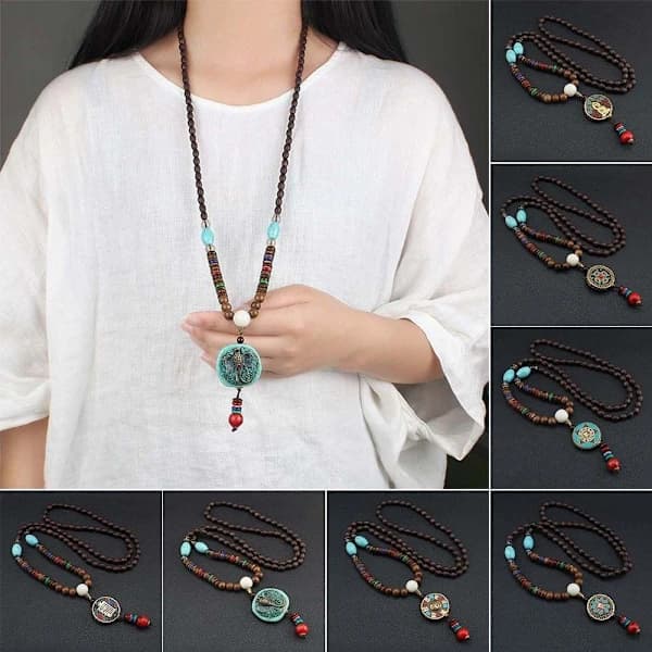 Nepal Halskjede Elefant Anheng STIL 4 STIL 4 Style 4