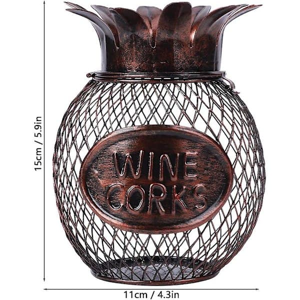 Sparegris Stor Myntteller Sparegris, Ananas Vinkork Samler
