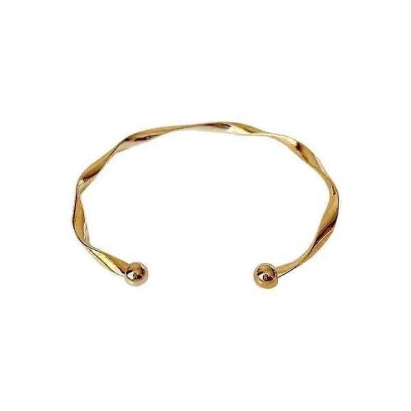 Retro Armbånd med Åpning for Kvinner Minimalistisk Vridd Armbånd