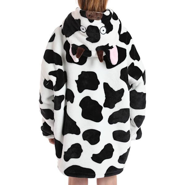 XJ-Överdimensionerad Hoodiefilt för barn Mjuk varm mysig bärbar filt Sweatshirt Fleece Sherpafilt med fickor