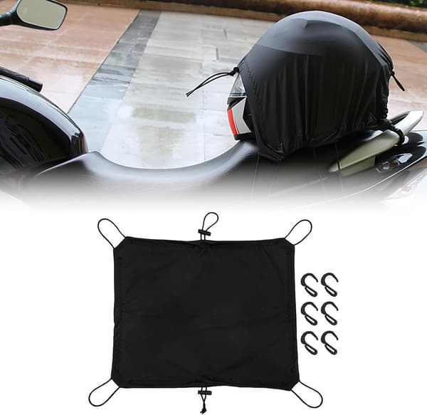 Motorcykel lastnet, vandtæt elastisk netpose, kraftig, M 40x50cm