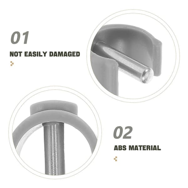 4pcs Replacement Crutch Handle Clamp Buckle Climbing Pole Clips for Walker Crutches and Cane Accessories Climbing Pole Clips
