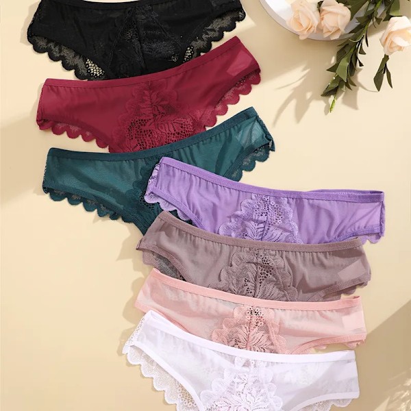 FINETOO 1kpl Naisten Seksikkäät Pitsiset G-string Alushousut Seksikkäät S-XL Läpinäkyvät Tyttöjen Stringit Pehmeät Alusvaatteet Pikkuhousut Femme Intiimivaatteet