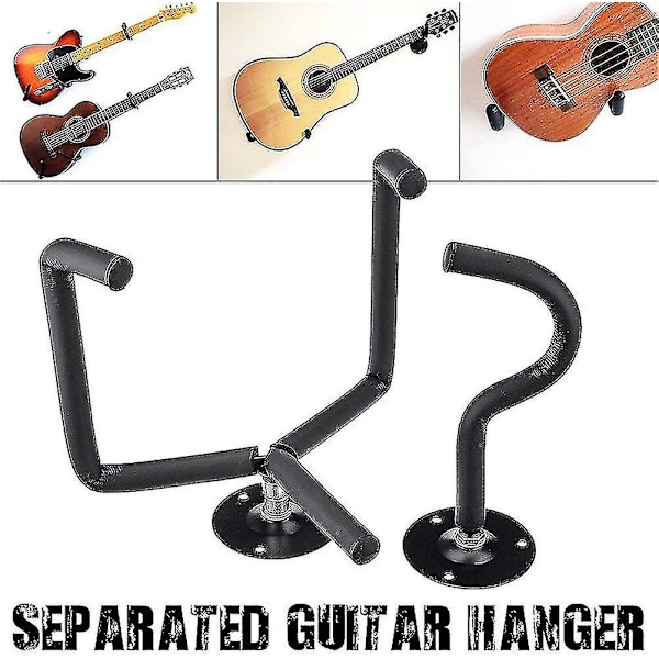 XJ-Horisontell väggmontering lämplig för klassisk eller elektrisk akustisk gitarr, ukulele, banjo, mandolin och bas