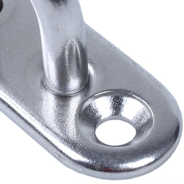 4 stk. 5 mm 304 Rustfrit Stål Ob Pad Øjenplade Klamme Ringkrog