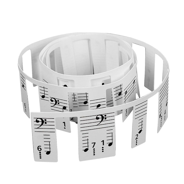 XJ-Piano Noteguide for nybegynnere, avtakbare notelapper for piano keyboard 61 tangenter i full størrelse, trenger ikke å limes