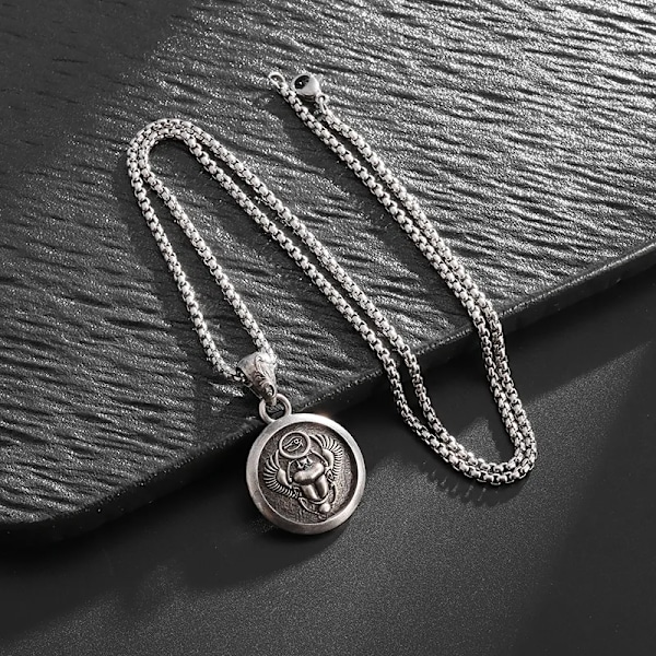 Ægyptisk Skarabæ Øje af Horus Patronus Medalje Vedhæng Halskæde til Mænd Retro Punk Lykkeamulet Smykker