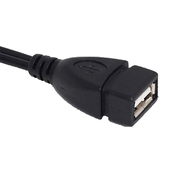 Mini Micro USB OTG -sovitin, virranjakaja Y-kaapelilla Micro 5-nastainen uros/naaras, puhelintarvike