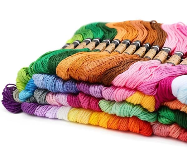 200 dukker broderigarn / moulinegarn multifarve multifärg one size