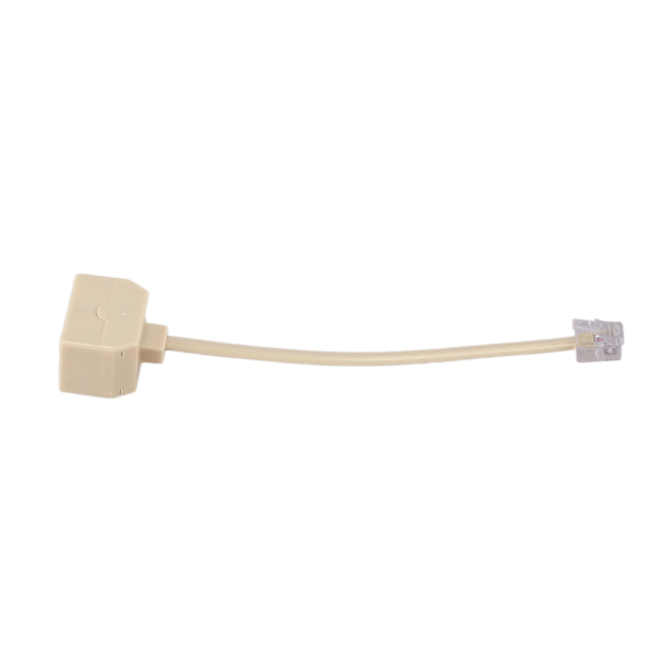 XJ-10x Rj11 6p4c 2-vejs Udgang Telefonstik Linjesplitter Adapter Beige