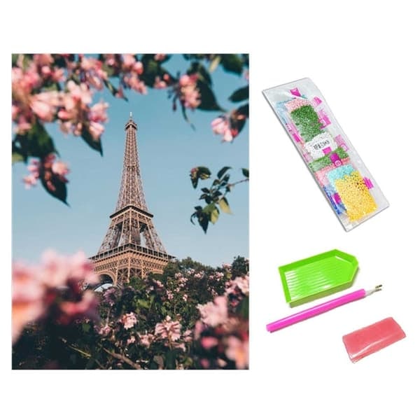 XJ-Timanttimaalaus Diamantmålning Pariisi Eiffel 30×40