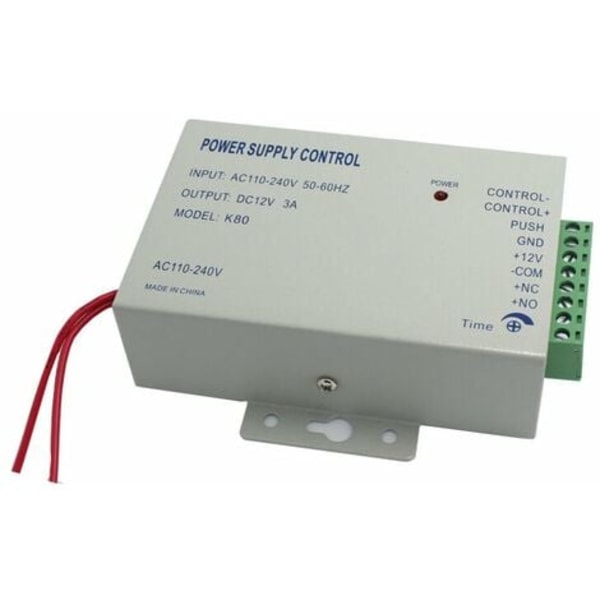 KZQ AC 110-240V til DC12v 3A 36w Strømforsyning Kontrol til Dør Adgangskontrol System Strømforsyning