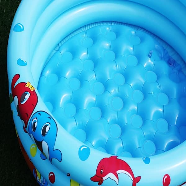 Oppustelig pool Småbørnspool BLÅ-90CM Blue-90cm[XJ]