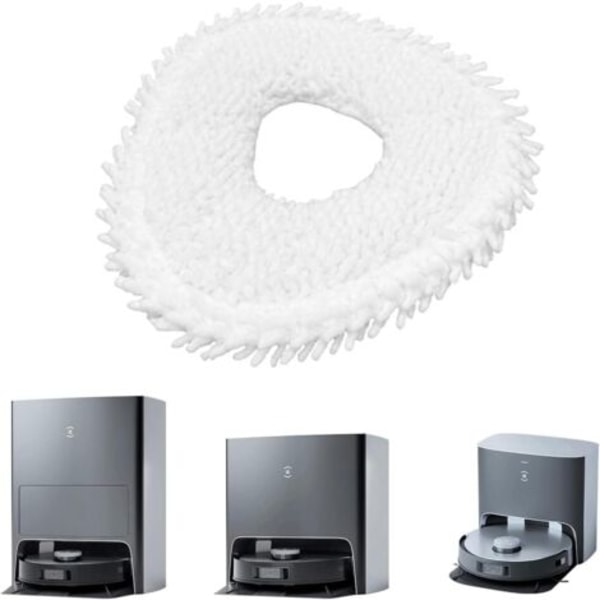 Gjelder for Yunjing 001 feie- og rengjøringsmaskin 4 erstatningsputer i fiber for J1/J2/J3/J4 mopper