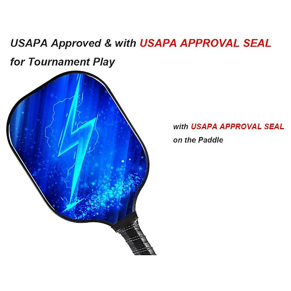 XJ-Pakke med 2 Pickleball Padler Lettvekt Pickleball Padler, tynne og raske Pickleball Racketer Sett Med C