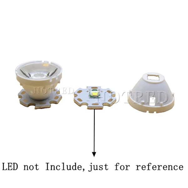1 st CREE XML LED XML2 LED XHP50 LED 5050 Lins 21mm 32mm vit hållare 10/25/45/60 graders LED-LINS/Reflektor Kollimator