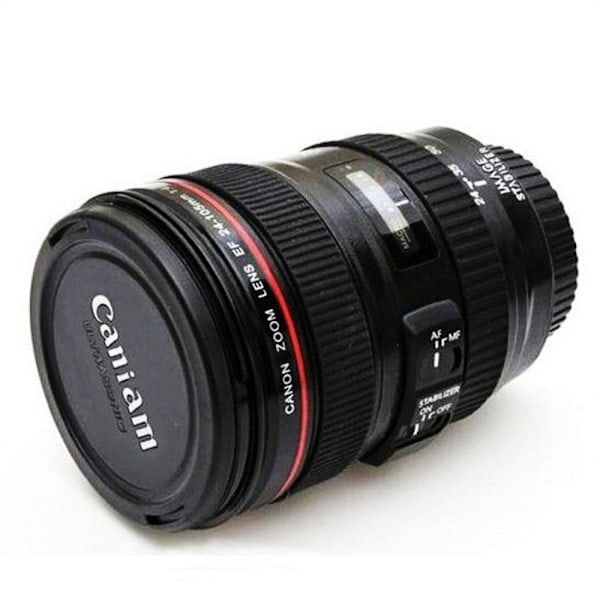 XJ-Kaffekopp med kameraobjektiv, beste gaveideer for fotografer for reiser, autentisk Canon-replika (kun kopp)