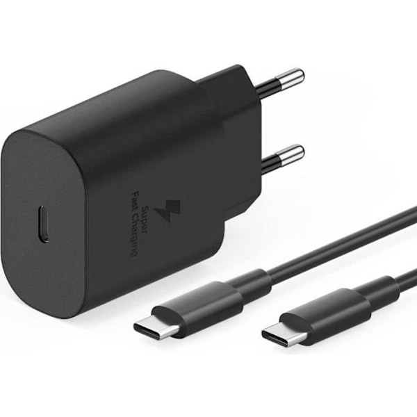 25W USB C Supersnabbladdare för Samsung Galaxy A13 4G, A33, A53 5G, S21, S21 Ultra, S21 Plus, S21 FE 5G, S22, A94