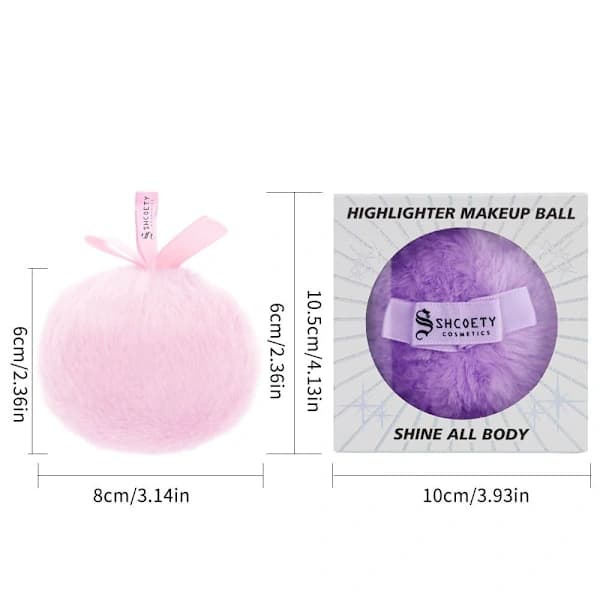 Plys Makeup Bold Makeup Pudder Puff BLÅ blå