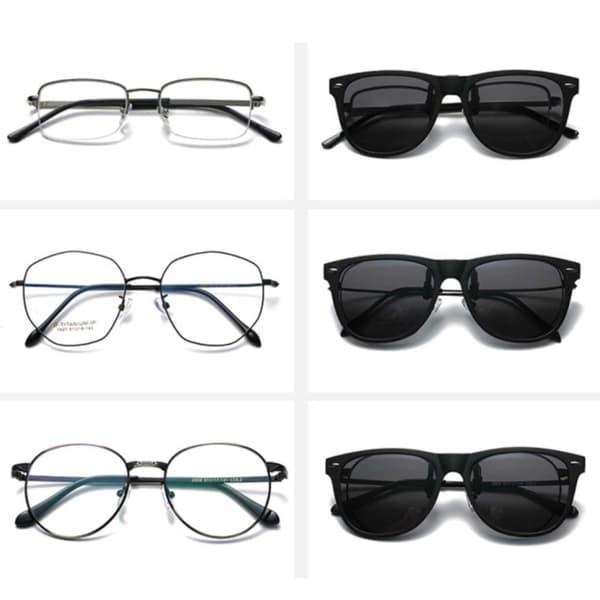 XJ-Polariserede Wayfarer Clip On Solbriller Flip Up Brun