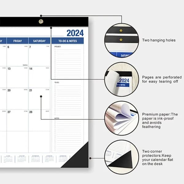 2024-2025 Kalender Väggkalender Dagligt Schema