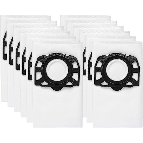 12-pack KFI 487 Filterpåsar för Kärcher WD4, WD5, WD6 Dammsugare