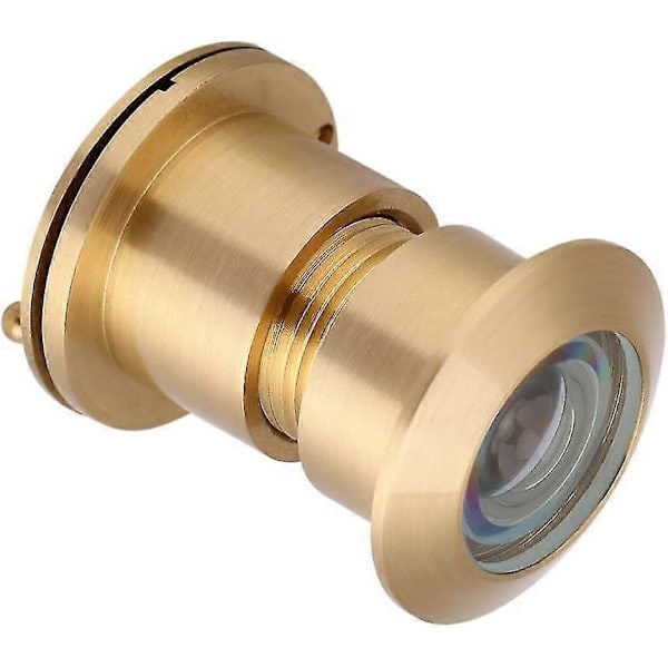 28mm Vidvinkel Dörrkikare med Kraftigt Sekretesskydd, Stöldskyddande Dörrtillbehör, Ren Koppar och Optiskt Glas (Guld)