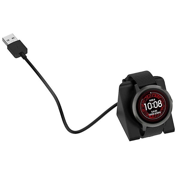 XJ USB-laddningsdocka för Garmin Venu 3/Venu 3S/Instinct 2X/Vivoactive 5 med datafunktion (YJD)