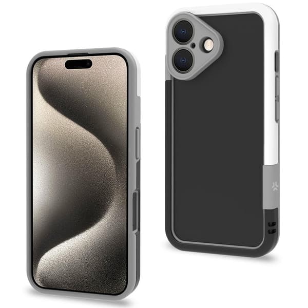 XJ-Bumper iPhone 16 Svart/Hvit