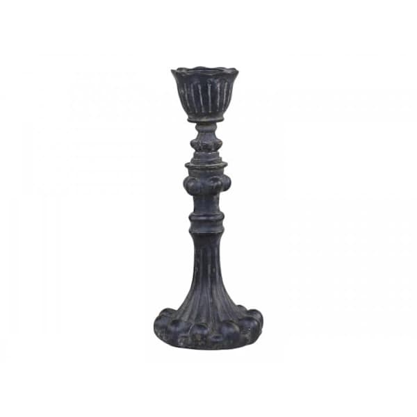 Chic Antique - Kynttilänjalka K17/Ø7 cm antiikki musta