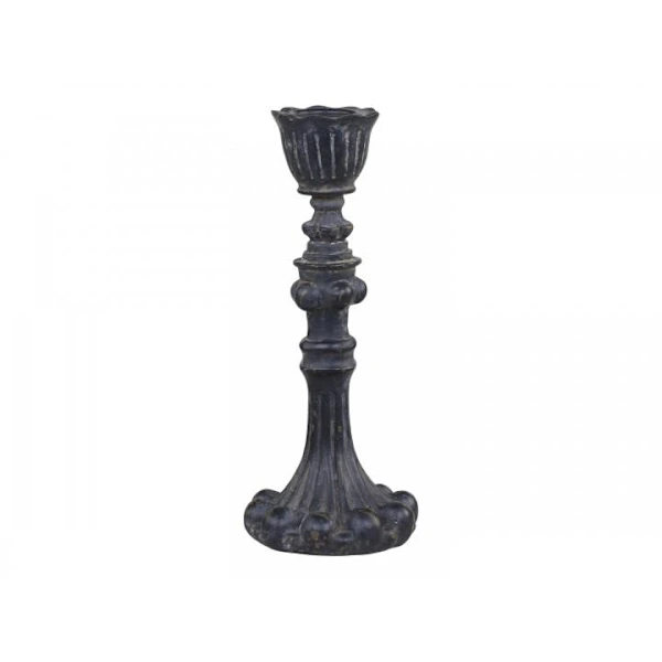 Chic Antique - Lysestake H17/Ø7 cm antikk svart sort