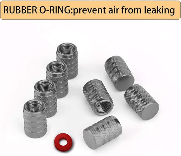 Dekkventilhetter i aluminium, dekkventilhette med gummiring