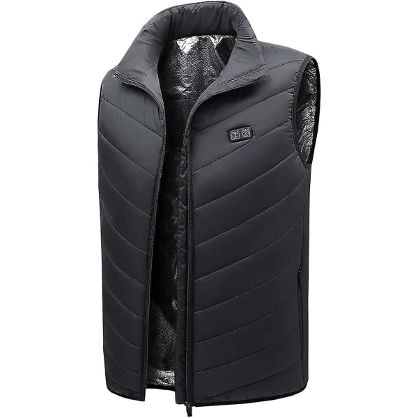 Uppvärmd Väst för Kvinnor Body Warmer 3 Justerbara Temperaturer Svart M Black M