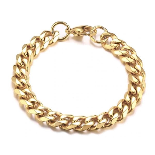 XJ-Pansarlänk Armband Kedjearmband Guld 11,5mm