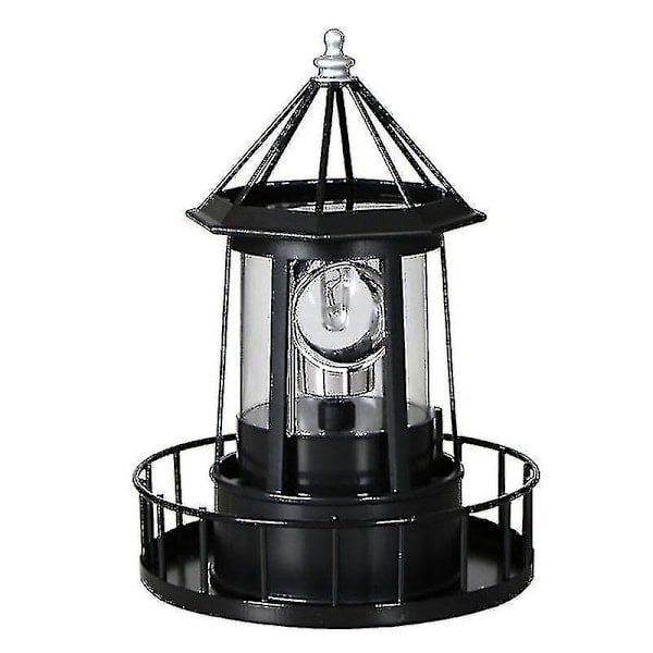 Soldrevet LED-fyr, 360 graders roterende hagelampe