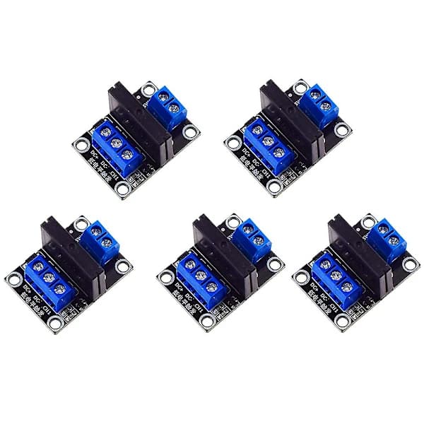-883 1-kanals 5V Lavt Niveau Solid State Relæmodul med Sikringer Solid State Relæ 250V2A