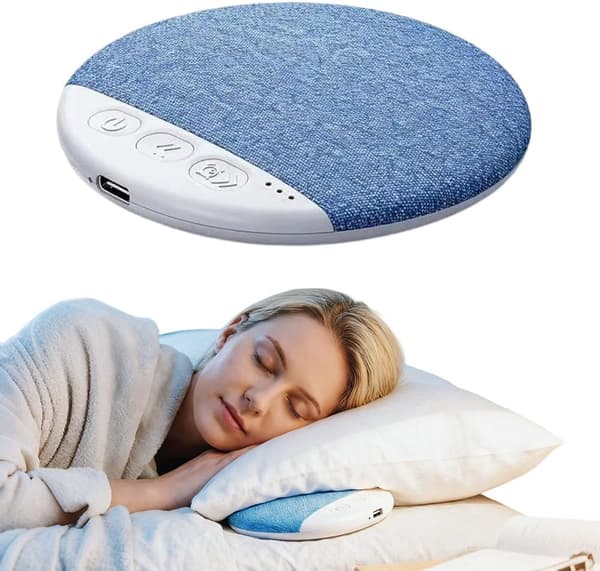 Bluetooth 5.4 Puteputehøyttaler, Ultratynn Benledning Søvnhøyttaler Med 30/60/90-Minutters Timer, Blå