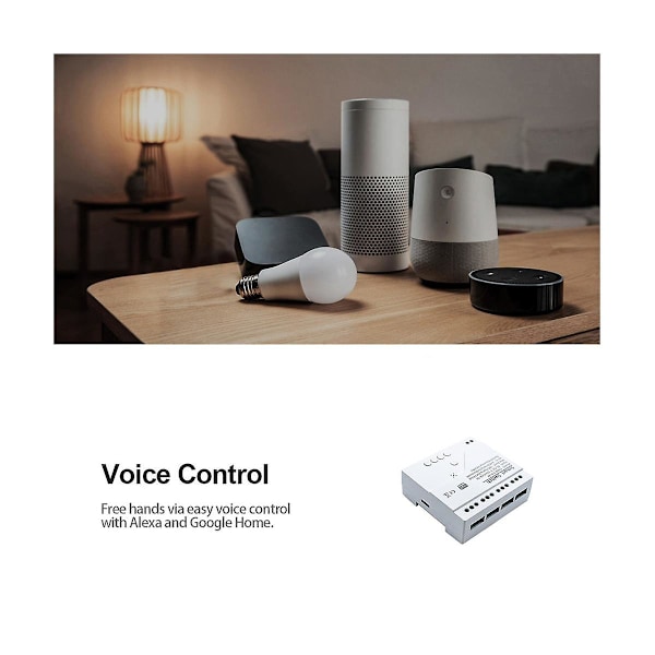 XJ-Tuya Älykäs Kytkin Wifi Diy Ajastin+kaukosäädin Ac/dc 7-32v 4ch Rf Smartlife Kodin Automatisointimoduuli Ale:lle