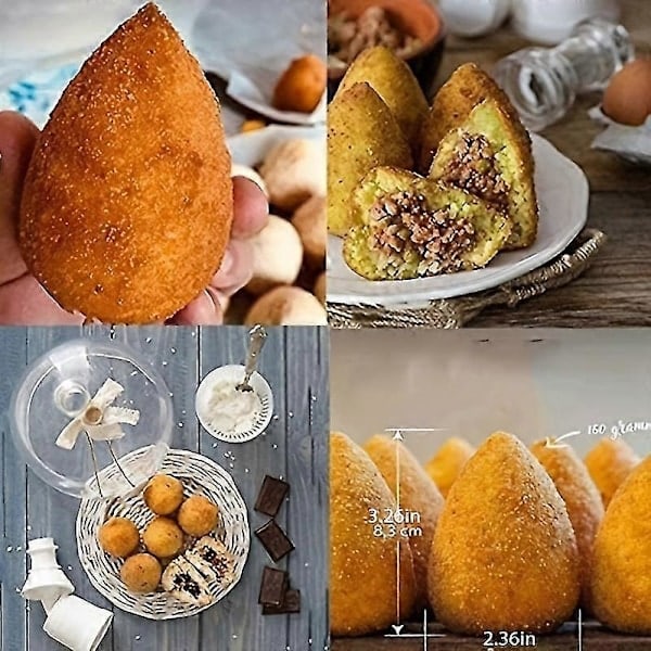 2 stk Arancini Form Kjøttbolleform Risbolleform Bakeverktøy Kjøkkenredskaper Kjøkkentilbehør Husholdningsartikler