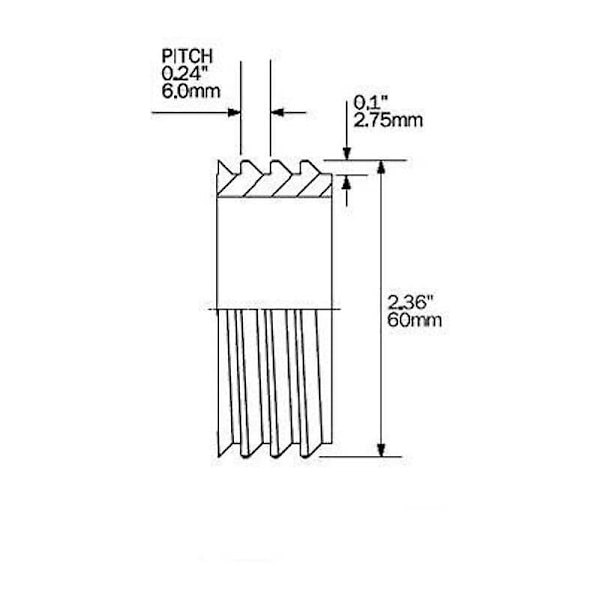 XJ-IBC-tankventil 2 tum (60 mm)
