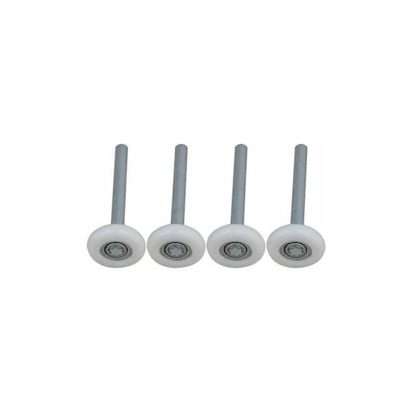 4-pack förseglade kullager nylon garageportsrullar med 115 mm stam