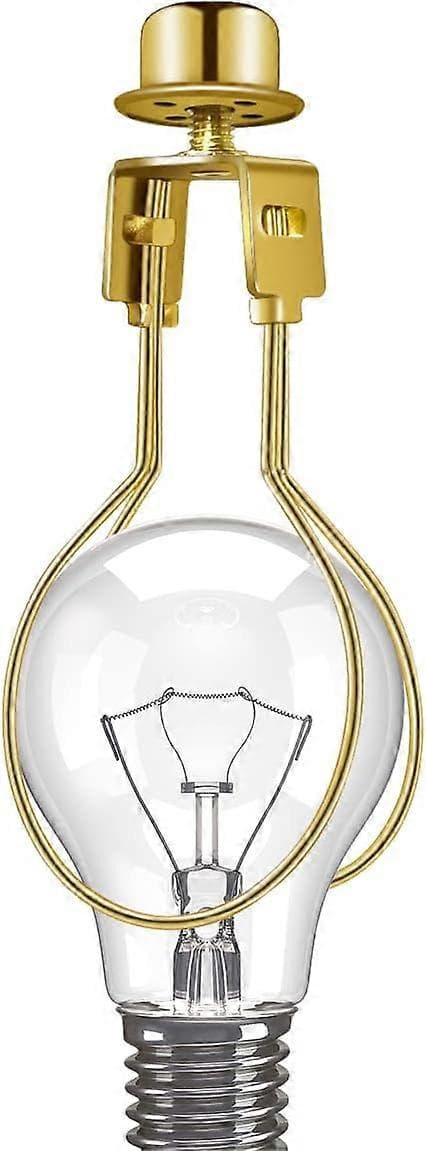 Clip-on Lampshade Adapter, Lampshade Bulb Clip Adapter Includes Decorative Finial