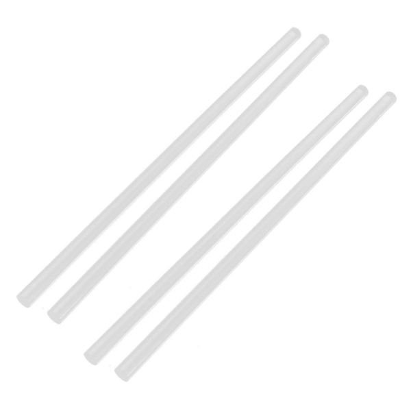 XJ-3mmx250mm Rund Form Solid Akryl Stang Pmma Ekstruderet Bar Klar 4 stk
