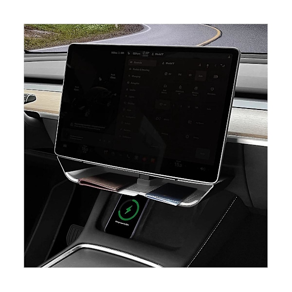 XJ-For Model Y/3 2020-2023 Lisätarvikkeet - Näytön Alapuolinen Säilytyslaatikko Näytön Takana Oleva Tarjotin Keskikonsoli Or