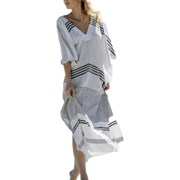 Dame Badedragt Bluse Etnisk Print Lang Nederdel