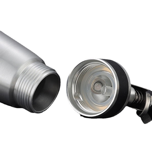 500 ml Kremfløtesifong/Visp i aluminium med 3 dekorasjonsmunnstykker i rustfritt stål og 1 rengjøringsbørste, lekkasjesikker