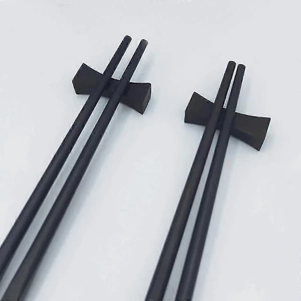 10 stk. Spisepindholdere Mat Bestikholder Rustfrit Stål Spisepindholder Sort